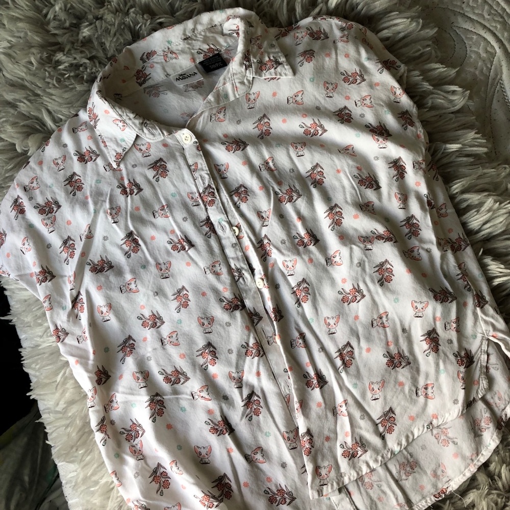 moana button up shirt